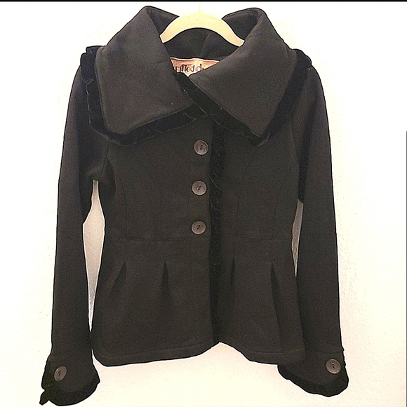 Knitted Dove Jackets & Blazers - Anthropologie Knitted Dove Ruffle Jacket M NWT